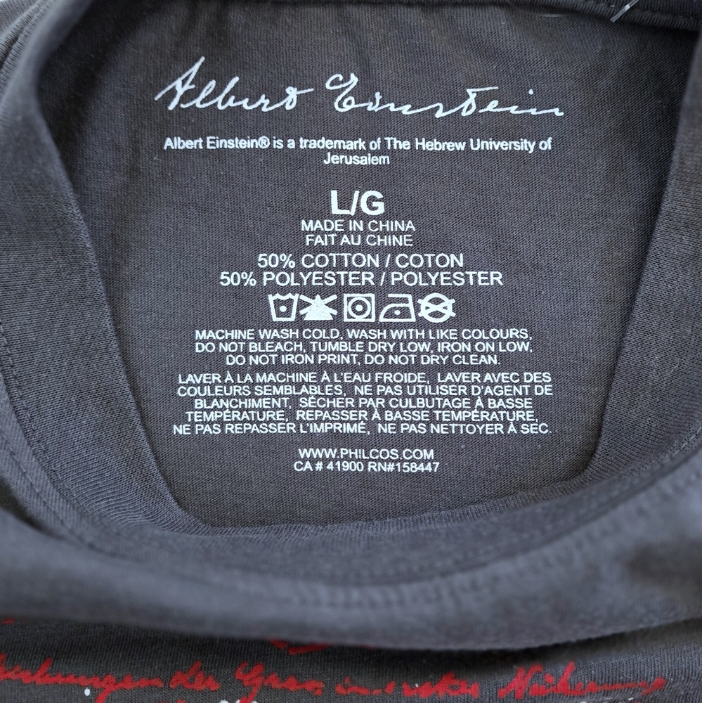 Einstein Notations Over Face Graphic Tee👕 - NWOT - Picture 5 of 10